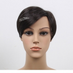 ST popular style synthetic hair toupee black color for man or women