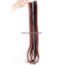 Make your hair more full natural color long clip in extension hairpiece wholesale
