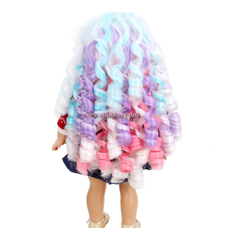 american girl doll rainbow wig