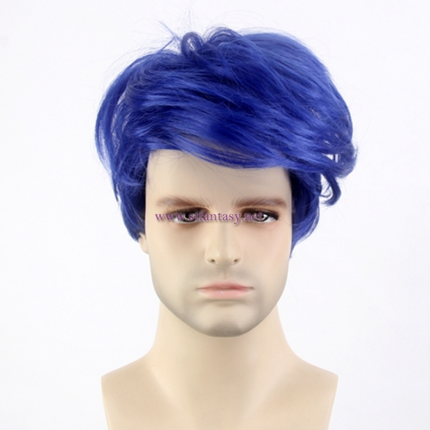 mens blue wig