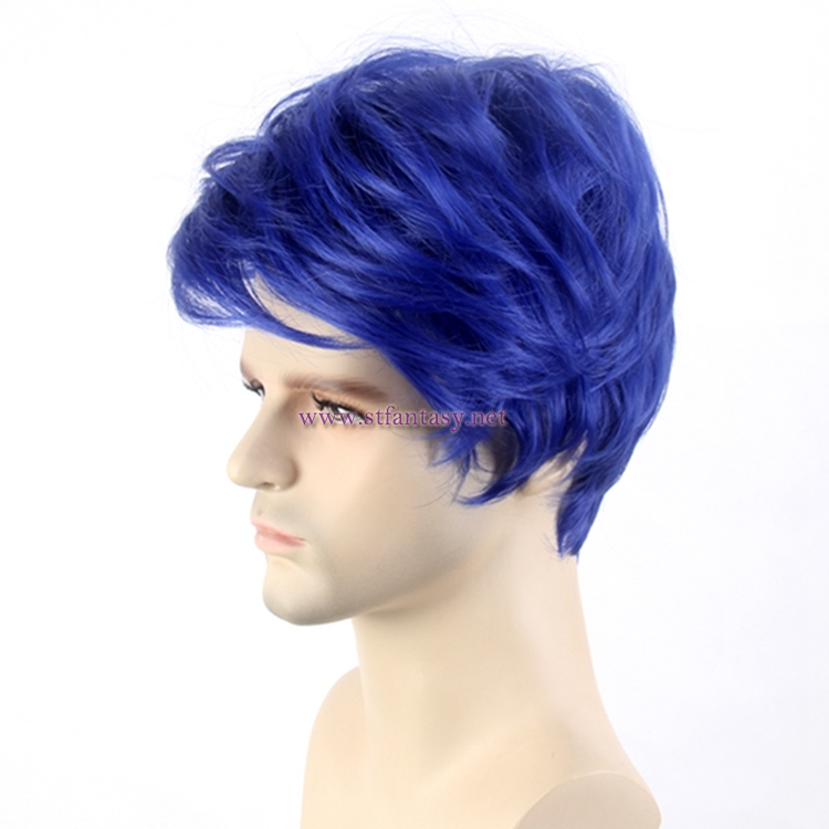 blue wig good quality