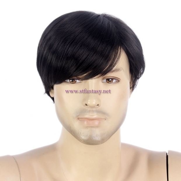 short black wig male