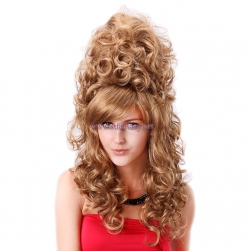 Shenzhen Wig Factory-Long Curly Wavy  High Hairpin Special Design Wig