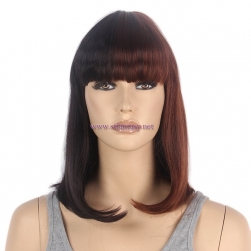 Mannequin Wig- Wholesale 15" Left Brown Right Black Special Color Wig for Window Model