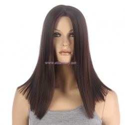 Shenzhen Wig Supplier-Wholesale 16" Brown Synthetic Bob Mannequin Wig with Plastic Cap