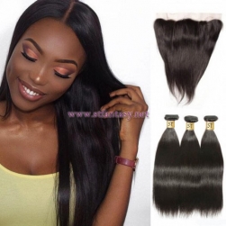 ST Fantasy Malaysian Lace Frontal Closure With 3Bundles Straight Hair