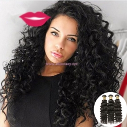ST Fantasy Indian Virgin Deep Wave Hair Weave 3Bundles Deals